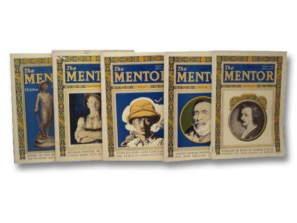 The Mentor: January 1925 (Serial No. 263), March 1925 (Serial No. 265), April 1925 (Serial No. 266), September 1925 (Serial No. 271), October 1925 (Serial No. 272) (5-Volume Set)
