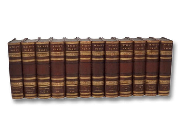 The Works of Washington Irving, in Twelve Volumes (The Author's Revised Edition): The Alhambra; Bracebridge Hall; Astoria; Captain Bonneville; Life and Voyages of Columbus; The Companions of Columbus; The Crayon Miscellany; Conquest of Granada; Oliver Go…