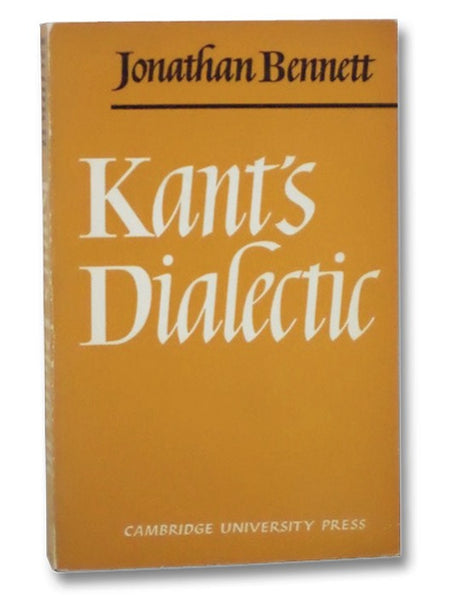 Kant's Dialectic (Cambridge Philosophy Classics)