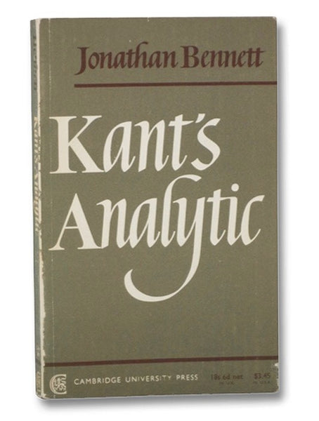 Kant's Analytic