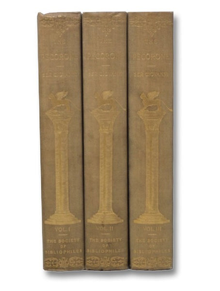 The Pecorone of Ser Giovanni, in Three Volumes