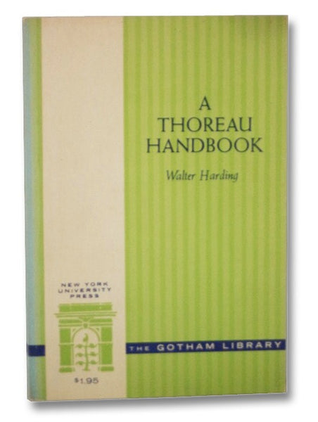 A Thoreau Handbook (The Gotham Library)