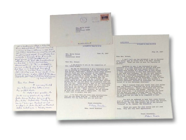 First Person: Canada's First Woman Senator - A Biography of Cairine Wilson [with] Three Signed Letters from the Author to a Contributor of Source Material