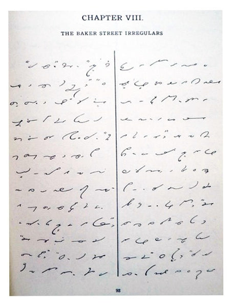The Sign of the Four Printed in Gregg Shorthand