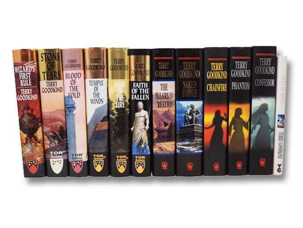 The Sword of Truth Series, Complete in 11 Volumes: Wizard's First Rule; Stone of Tears; Blood of the Fold; Temple of the Winds; Soul of the Fire; Faith of the Fallen; The Pillars of Creation; Naked Empire; Chainfire; Phantom; Confessor [with] Debt of Bon…