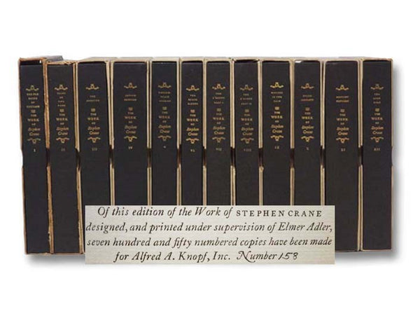 The Work of Stephen Crane [in Twelve Volumes]: The Red Badge of Courage and The Veteran; Tales of Two Wars; The Monster and The Third Violet; Active Service; Whilomville Stories; The Black Riders and Other Lines; The O'Ruddy Part One [1]; The O'Ruddy Par…