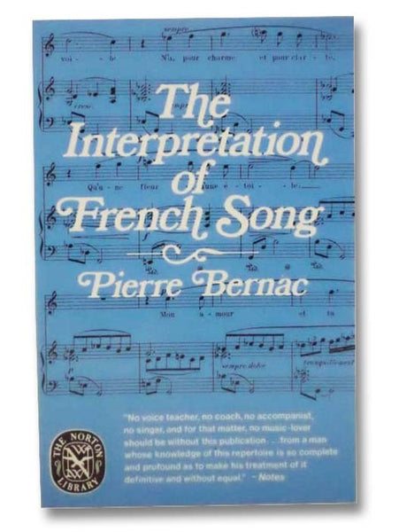 The Interpretation of French Song