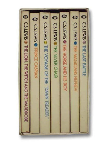 The Chronicles of Narnia, Boxed Set in Seven Volumes: 1. The Magician's Nephew; 2. The Lion the Witch and the Wardrobe; 3. The Horse and His Boy; 4. Prince Caspian; 5. The Voyage of the Dawn Treader; 6. The Silver Chair; 7. The Last Battle