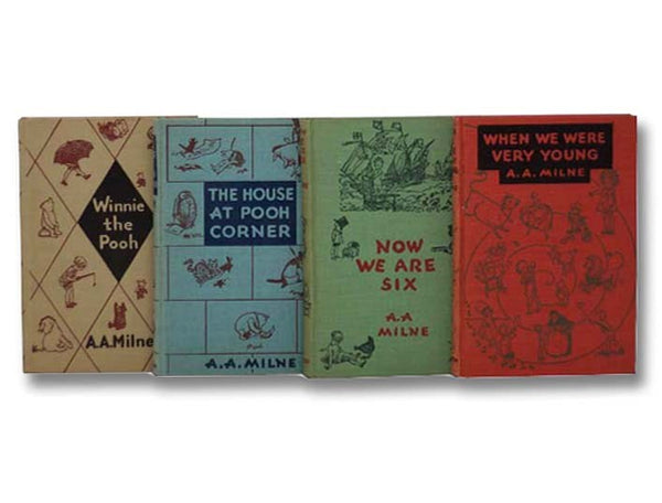 A.A. Milne Four Volume Set of New Uniform Editions: Winnie-the-Pooh; The House at Pooh Corner; Now We Are Six; When We Were Very Young