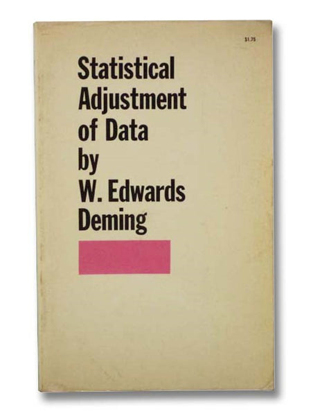 Statistical Adjustment of Data (Dover Books on Elementary and Intermediate Mathematics Series)