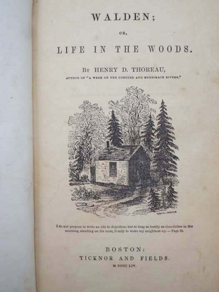 Walden; or, Life in the Woods.