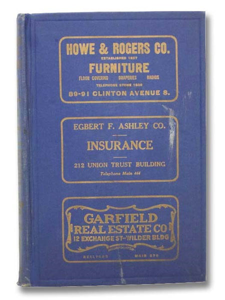 Rochester Suburban Directory for the Year 1932, Including the Towns of Brighton, Gates, Greece and Irondequoit. A Supplement to the Rochester Directory... Volume III