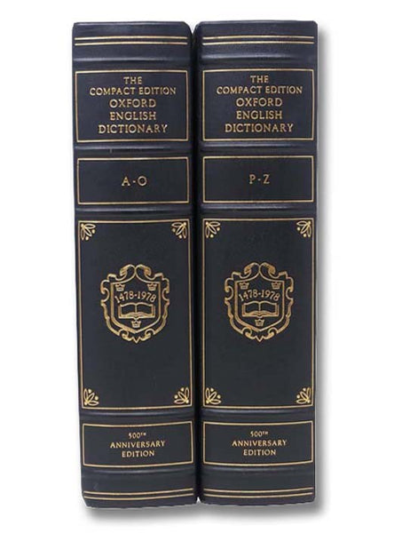 Compact Edition of the Oxford English Dictionary, Complete Text Reproduced Micrographically (2-Volume Hardcover Set)