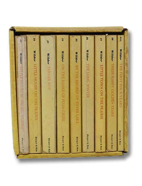 The Complete Set of Laura Ingalls Wilder's Little House Books, in Nine Volumes: Little House in the Big Woods; Farmer Boy; Little House on the Prairie; On the Banks of Plum Creek; By the Shores of Silver Lake; The Long Winter; Little Town on the Prairie;…