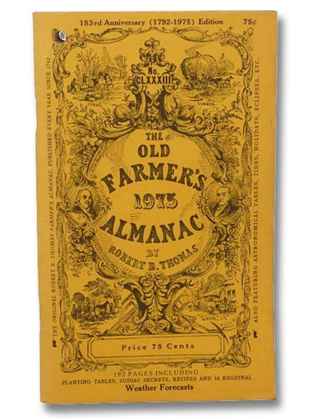 The Old Farmer's Almanac, 183rd Anniversary (1792-1975) Edition, No. CLXXXIII