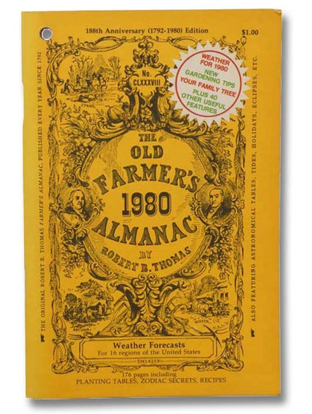 The Old Farmer's Almanac, 188th Anniversary (1792-1980) Edition, No. CLXXXVIII