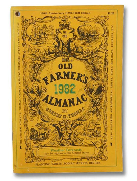 The Old Farmer's Almanac, 190th Anniversary (1792-1982) Edition, No. CXC