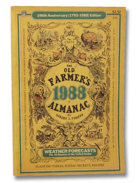 The Old Farmer's Almanac, 196th Anniversary (1792-1988) Edition, No. CXCVI