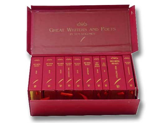 Great Writers and Poets in Ten Volumes: Burns; Byron; Donne; Emily Dickinson; Keats; Longfellow; Shelly; Poe; Walt Whitman; Wordsworth