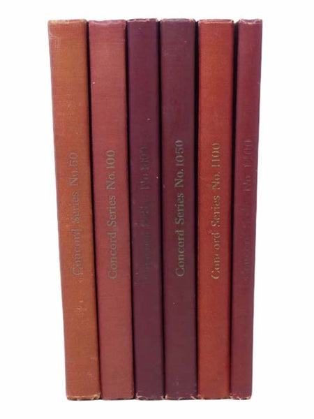Harvard University Glee Club Collection of Part Songs for Mens Voices, in 6 Volumes