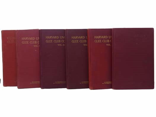 Harvard University Glee Club Collection of Part Songs for Mens Voices, in 6 Volumes