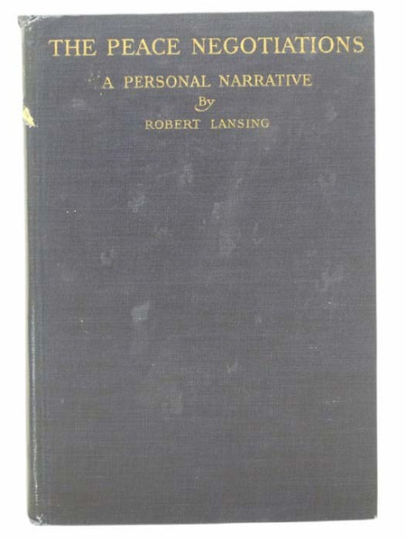 The Peace Negotiations: A Personal Narrative