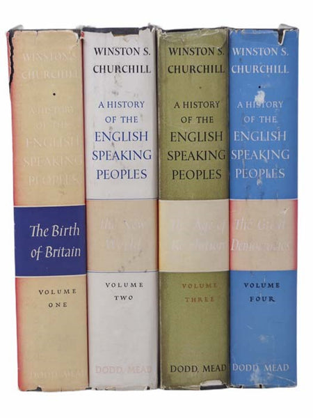 A History of the English-Speaking Peoples Four Volume Set: The Birth of Britain, The New World, The Age of Revolution, The Great Democracies