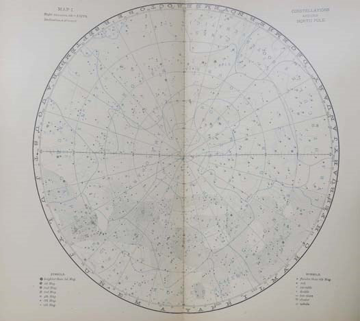 Star Atlas: Containing Stars Visible to the Nake Eye and Clusters, Nebulae and Double Stars Visible in Small Telescopes Together with Variable Stars, Red Stars, Characteristic Star Groups Ancient Constellation Figures and an Explanatory Text