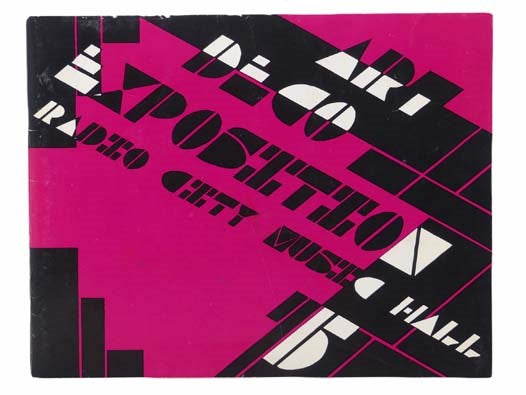 1975 New York Art Deco Exposition at Radio City Music Hall, January 28, 29, 30, 31, February 1 & 2: Catalogue