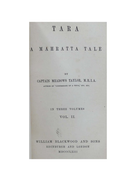 Tara: A Mahratta Tale