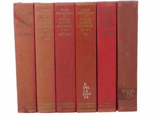 War Memoirs of David Lloyd George, in Six Volumes
