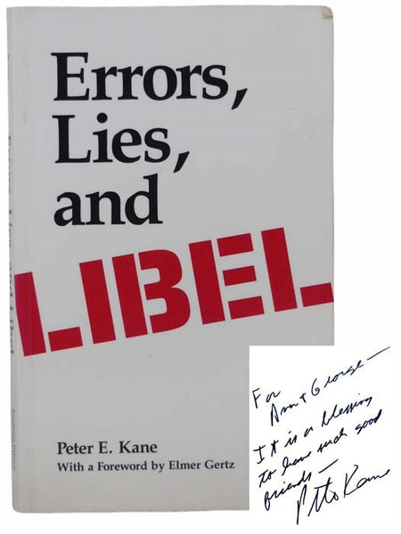 Errors, Lies, and Libel