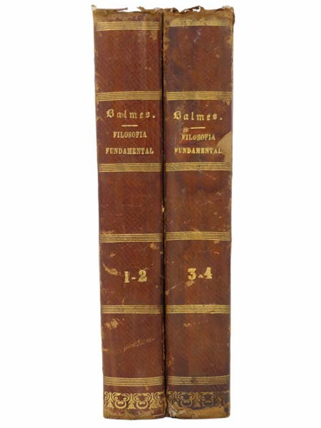Filosofia Fundamental, Four Volumes in Two [SPANISH TEXT]