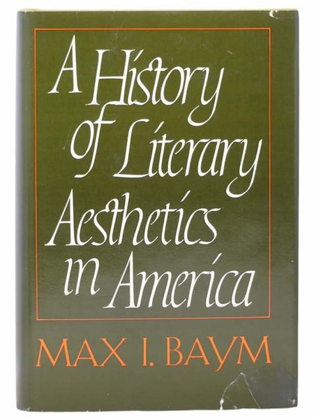 A History of Literary Aesthetics in America