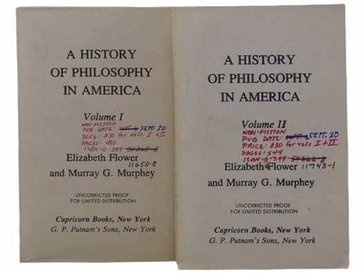 A History of Philosophy in America, in Two Volumes