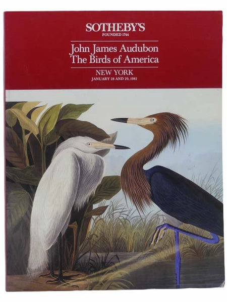 John James Audubon: The Birds of America, Sotheby's New York, January 28 and 29, 1985