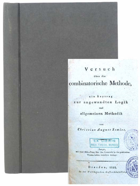 Versuch uber die combinatorische Methode, ein Beytrag zur angewandten Logik und allgemeinen Methodik
