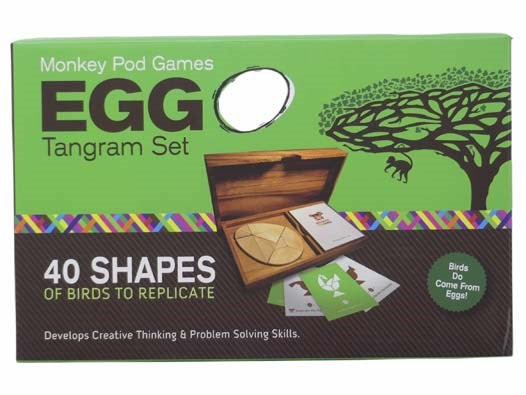 Monkey Pod Games Egg Tangram Set
