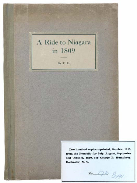 A Ride to Niagara in 1809