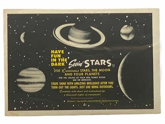Seein' Stars: 250 Luminous Stars, The Moon and Four Planets for the Ceiling of Your Den, Family Room, Bar or Bedroom