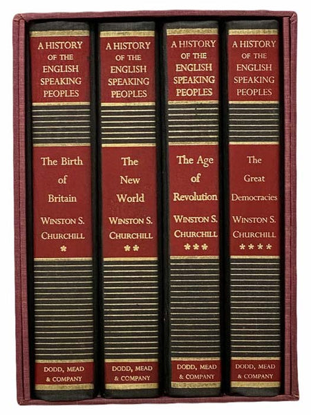 A History of the English-Speaking Peoples Four Volume Set: The Birth of Britain, The New World, The Age of Revolution, The Great Democracies