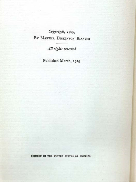 Further Poems of Emily Dickinson, Withheld from Publication By Her Sister Lavinia
