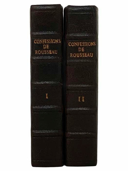 Les Confessions de J.J. Rousseau [Four Volumes in Two]: Tome Premier; Tome Deuxieme; Tome Troisieme; Tome Quatrieme [with] Declaration de Jean-Jacques Rousseau Relative a M. Le Pasteur Vernes, qu'il Accusoit d'Etre l'Auteur du Libelle Intitule Sentiment …