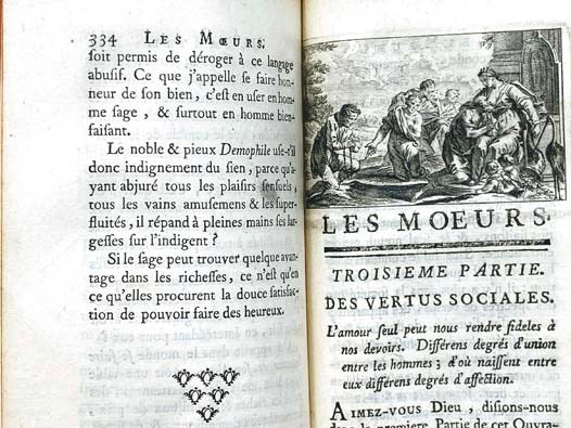 Les Moeurs [with] Arrest de la Cour du Parlement [with] Les Moeurs Appreciees, ou, lettre ecrite a un bel esprit du Marais, a l'occasion de cet ouvrage