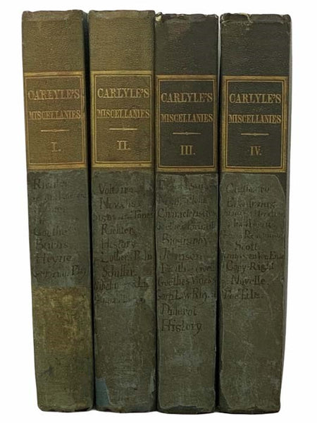 Critical and Miscellaneous Essays, in Four Volumes