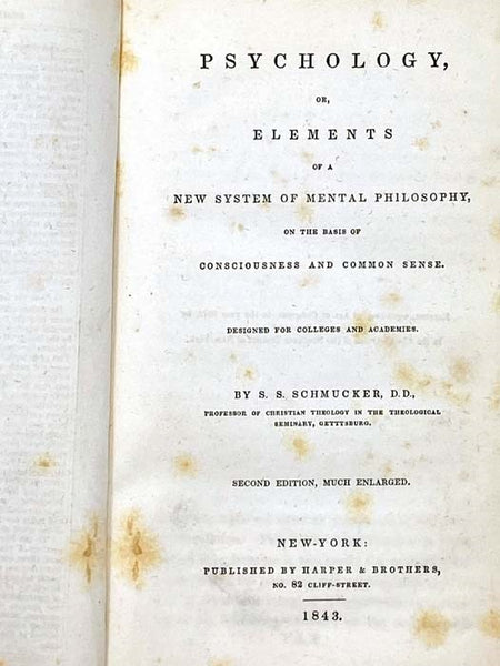 Psychology, or, Elements of a New System of Mental Philosophy, on the Basis of Consciousness and Common Sense.