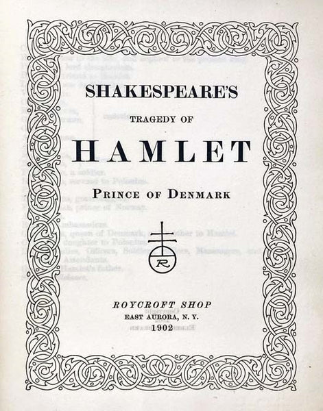 Shakespeare's Tragedy of Hamlet, Prince of Denmark