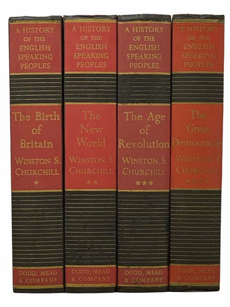 A History of the English-Speaking Peoples Four Volume Set: The Birth of Britain, The New World, The Age of Revolution, The Great Democracies