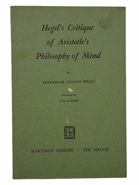 Hegel's Critique of Aristotle's Philosophy of Mind