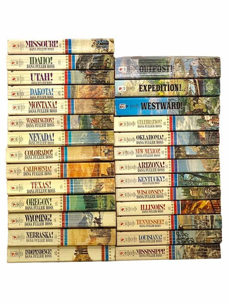 Wagons West Series Complete 24 Volume Set, Plus The Frontier Trilogy: Independence!; Nebraska!; Wyoming!; Oregon!; Texas!; California!; Colorado!; Nevada!; Washington!; Montana!; Dakota!; Utah!; Idaho!; Missouri!; Mississippi!; Louisiana!; Tennessee!; Il…